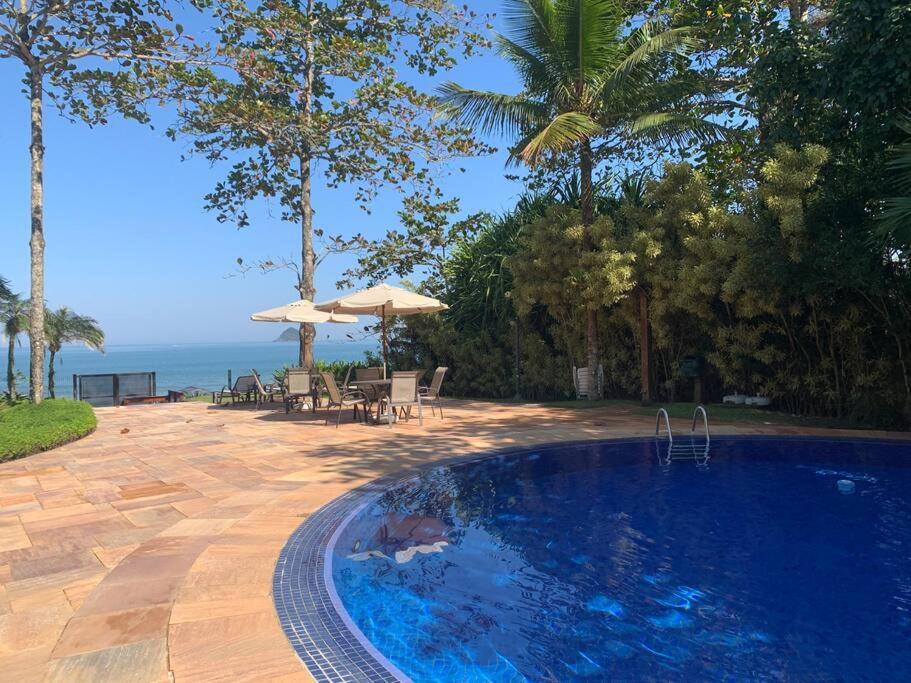 Casa Deliciosa Em Condo C/ Piscina Frente Ao Mar Sao Sebastiao  Dış mekan fotoğraf